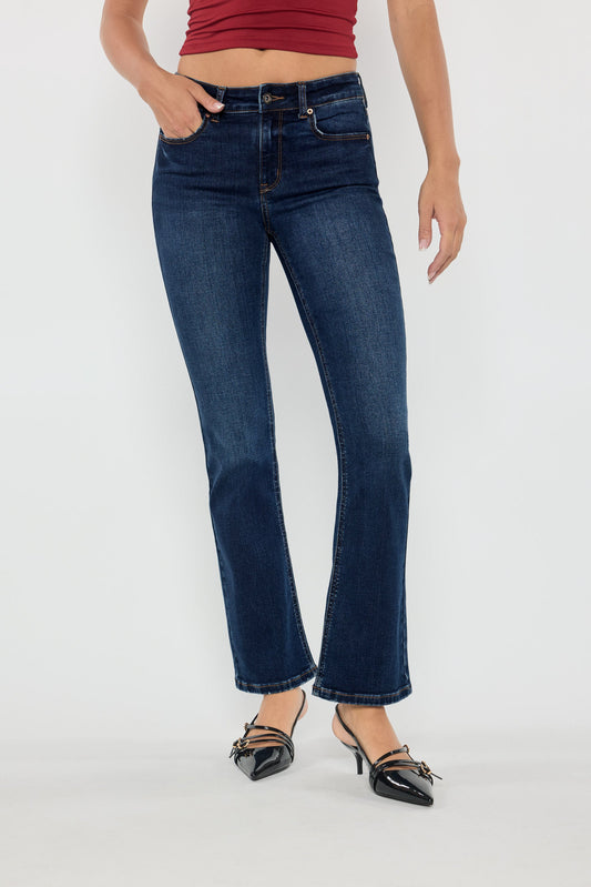 High Rise Slim Bootcut Jeans