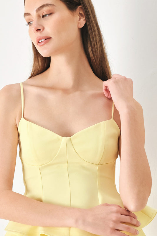 SWEET SUNSHINE WOVEN CAMI TOP