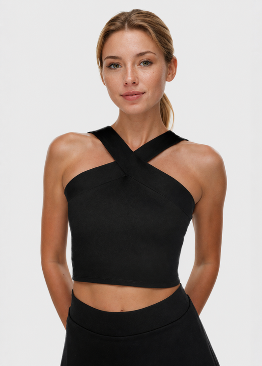Criss Cross Tennis Crop Top Made in USA