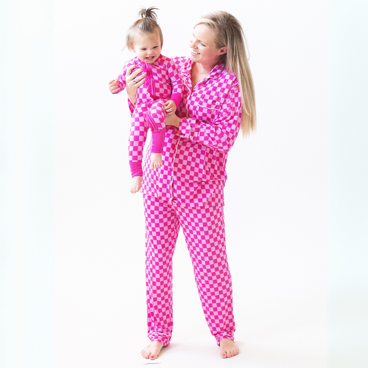 Button-Up Luxe Adult Pajamas