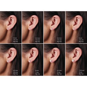 14K Rose 1/4 CTW Natural Diamond Earrings