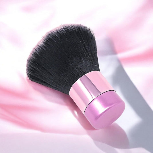 Luxurious and Very Large Soft Fluffy Powder Brush, Use as a Spray Tan Finishing Tool, Multipurpose Face and Body Barber and Beauty Tool, Large Kabuki Brush by BevyGold (Pink)(#9.2)