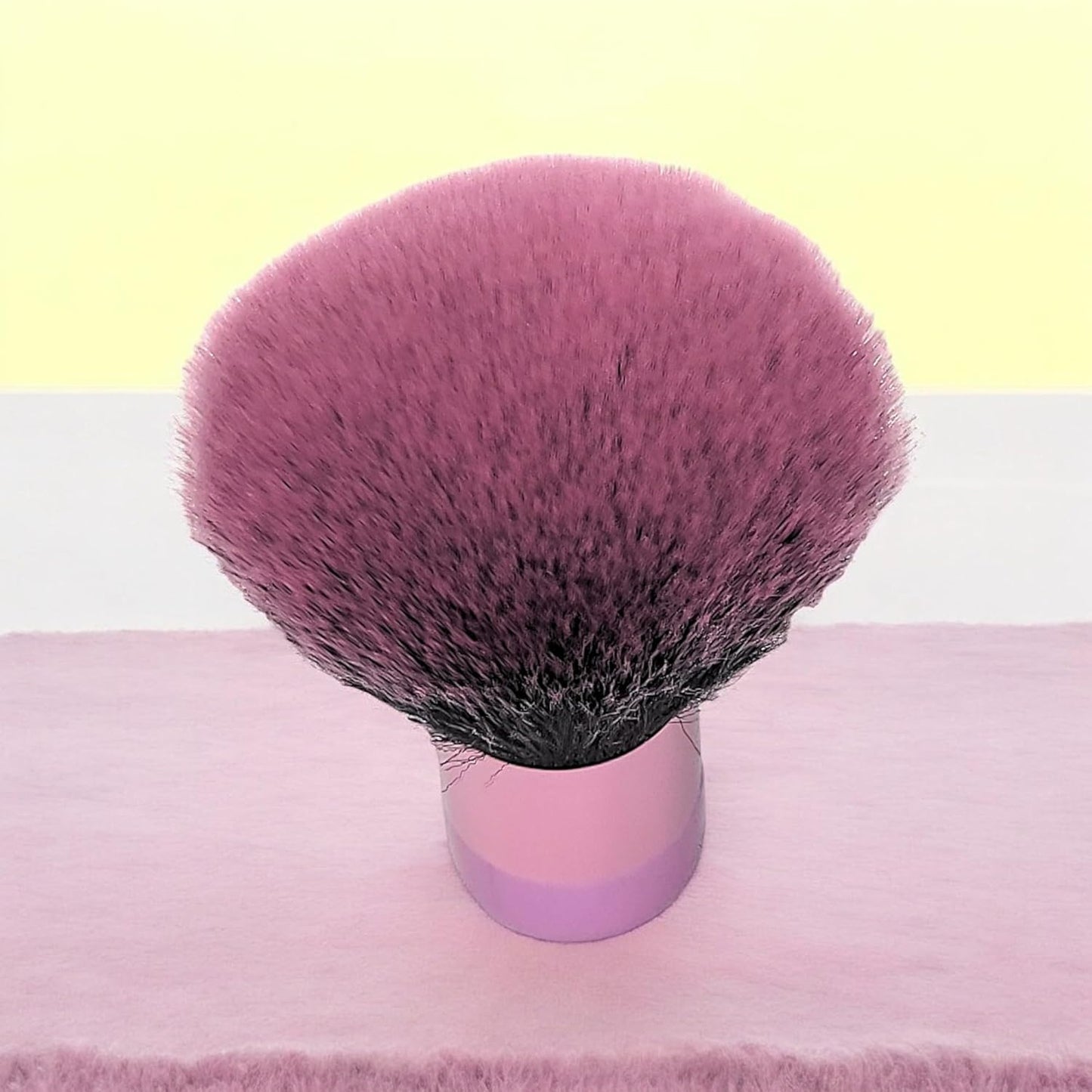 Luxurious and Very Large Soft Fluffy Powder Brush, Use as a Spray Tan Finishing Tool, Multipurpose Face and Body Barber and Beauty Tool, Large Kabuki Brush by BevyGold (Pink)(#9.2)