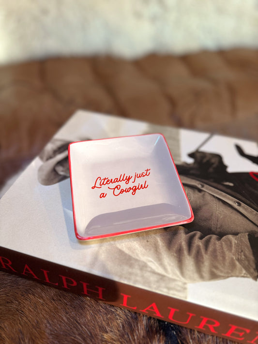 The Just A Cowgirl Trinket Tray