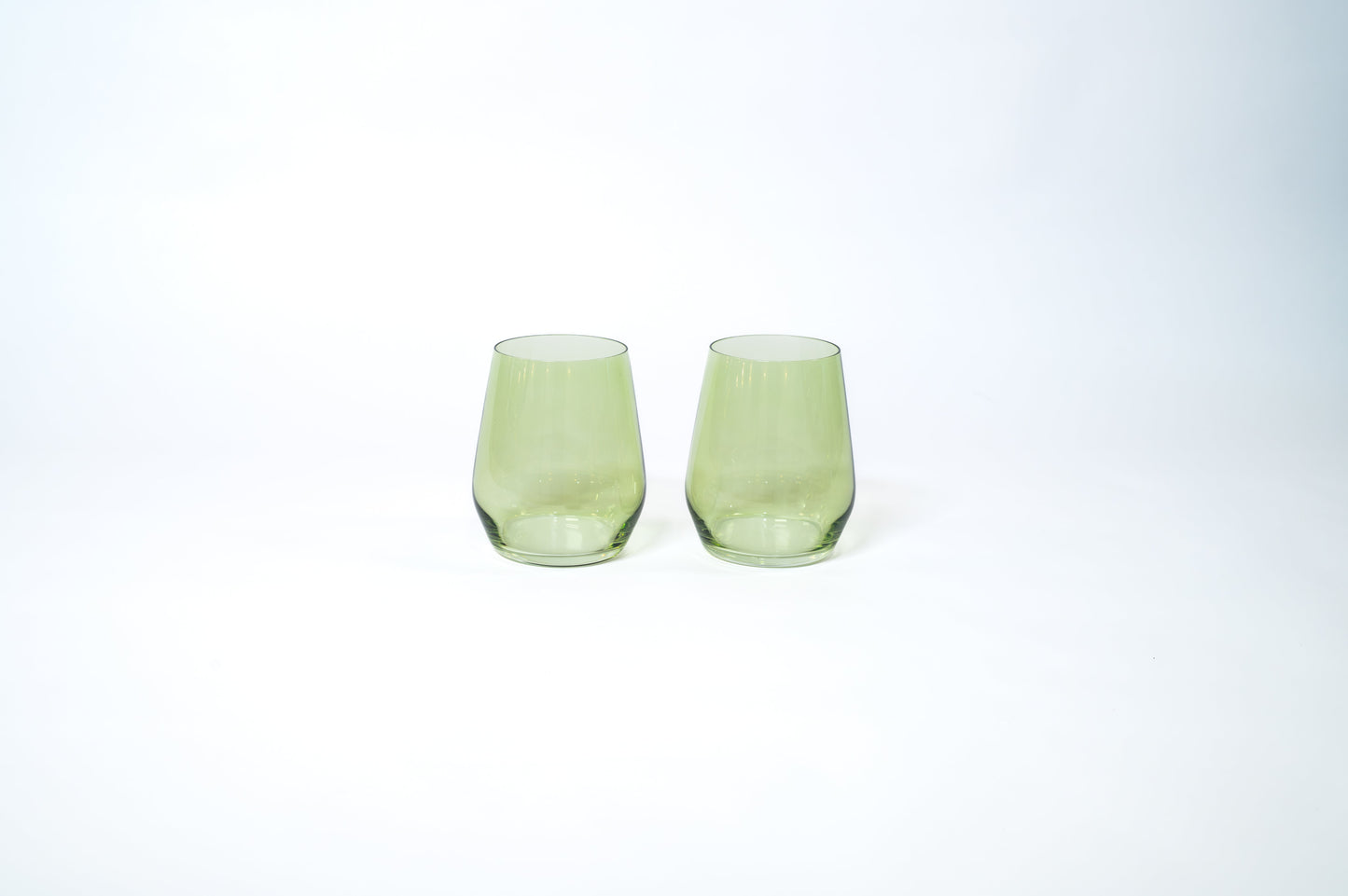 Matcha Green - Stemless Colored Wine Glass