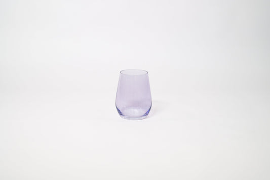 Lady Lavender - Stemless Colored Wine Glass