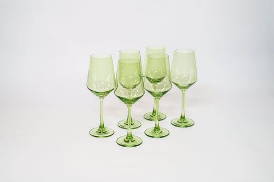 Matcha Green - Colored Wine Glass