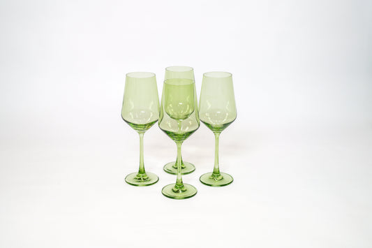 Matcha Green - Colored Wine Glass