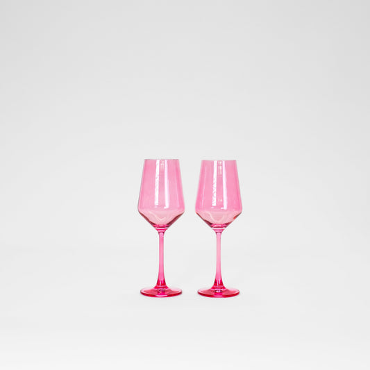 Bubblegum Pink - Colored Wine Glass