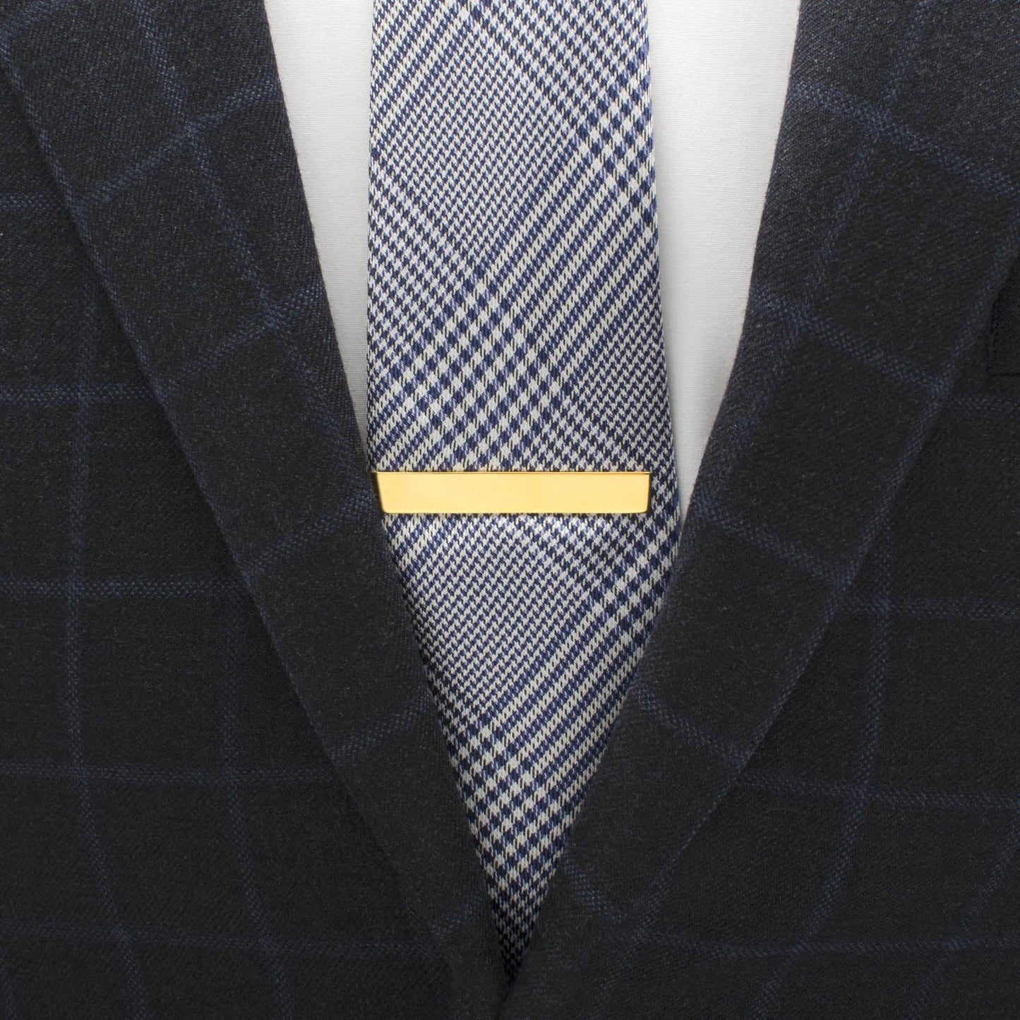 14K Gold Plated Rope Border Oval Cufflinks and Tie Bar Gift Set