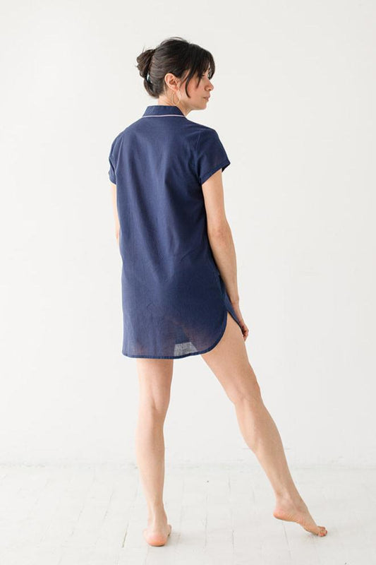 Shawl Collar Boyfriend Shirt
