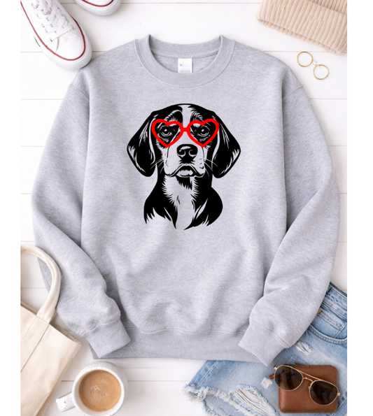 Beagle Love Graphic Sweatshirt 5419gsweat