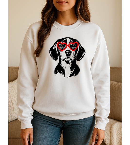 Beagle Love Graphic Sweatshirt 5419gsweat