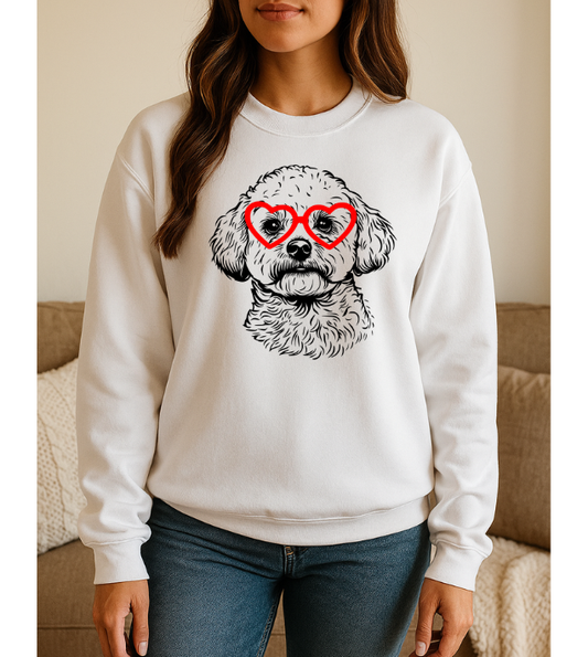 Bichon Love Graphic Sweatshirt 5420gsweat