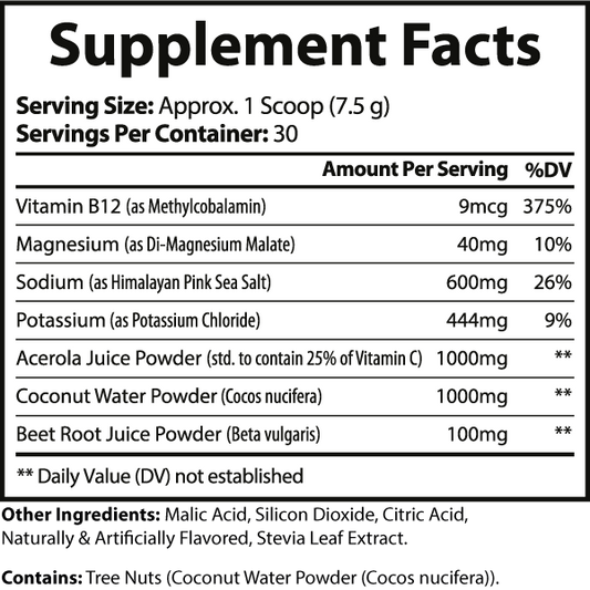 Blue Raspberry Electrolyte Hydration – Sugar-Free | Refreshing & Rapid Rehydration Formula