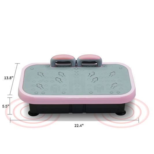 Vibration Plate Fitness Platform with handle Whole Body Exercise Machine with 120 Speed Levels, Lymphatic Drainage, Fat Burning, and Weight Loss, Perfect for Women, Men, and Home Gym exercise